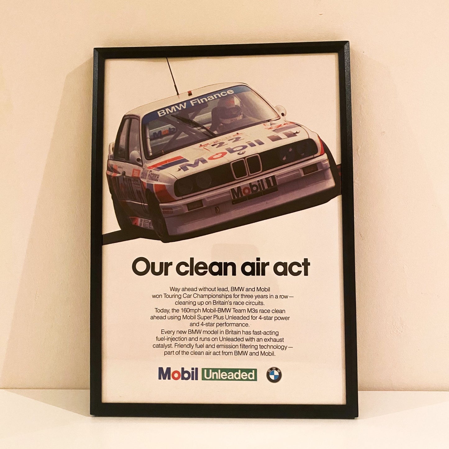 Original 90s BMW x Mobil1 Advert