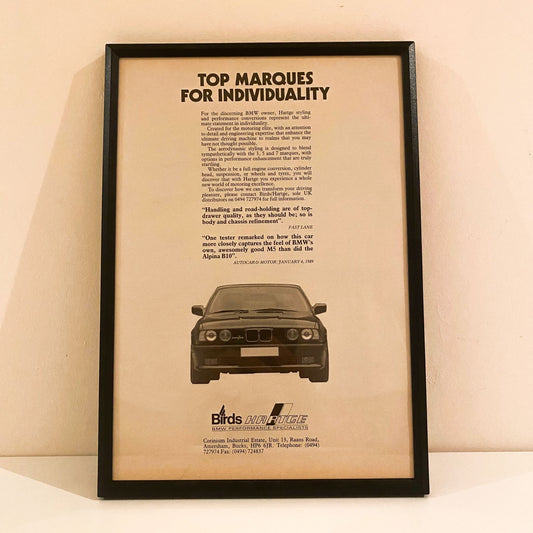 Original BMW M5 Advert - 1989