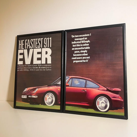 Original 90s Porsche 911 Advert