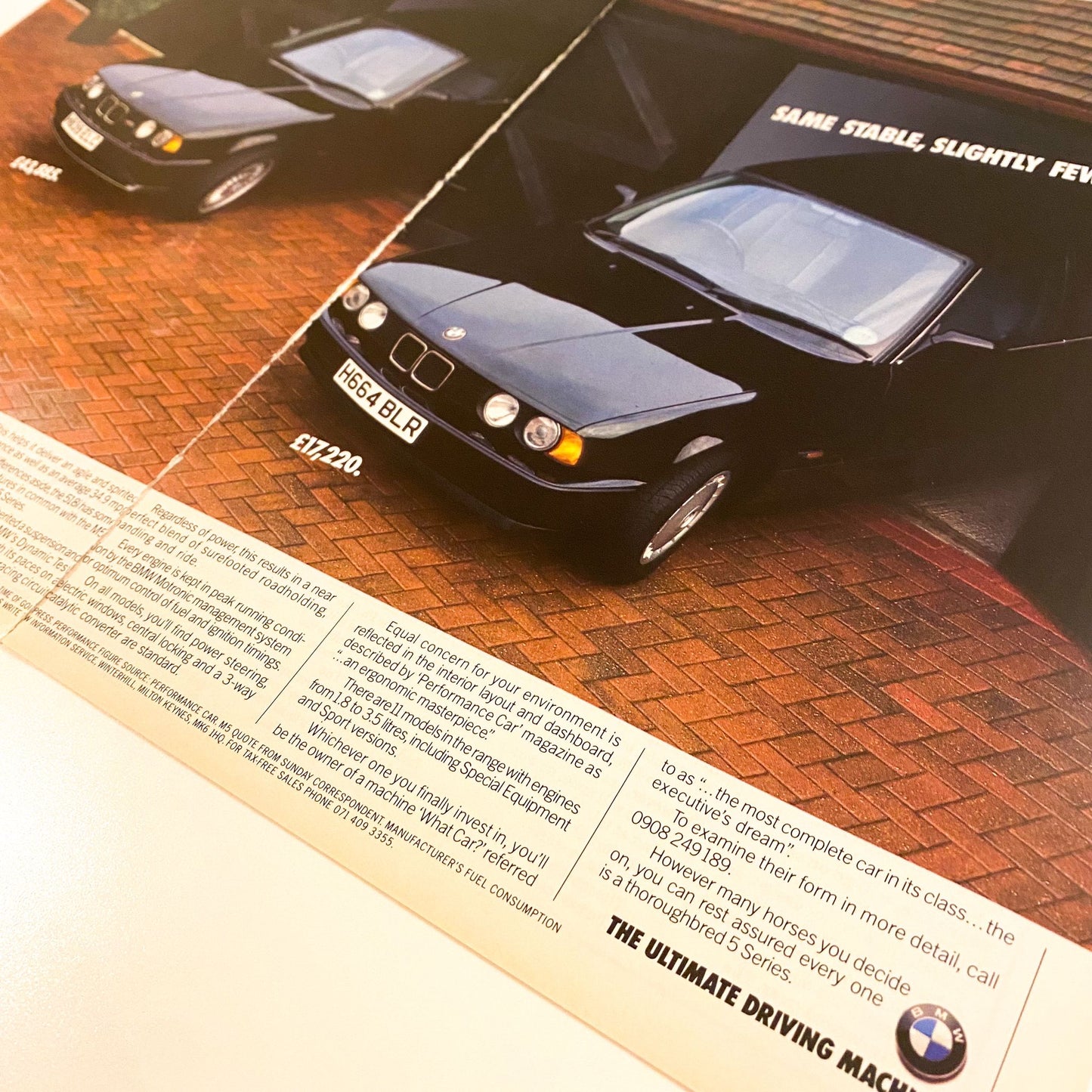 Original 80s BMW E34 M5 Advert