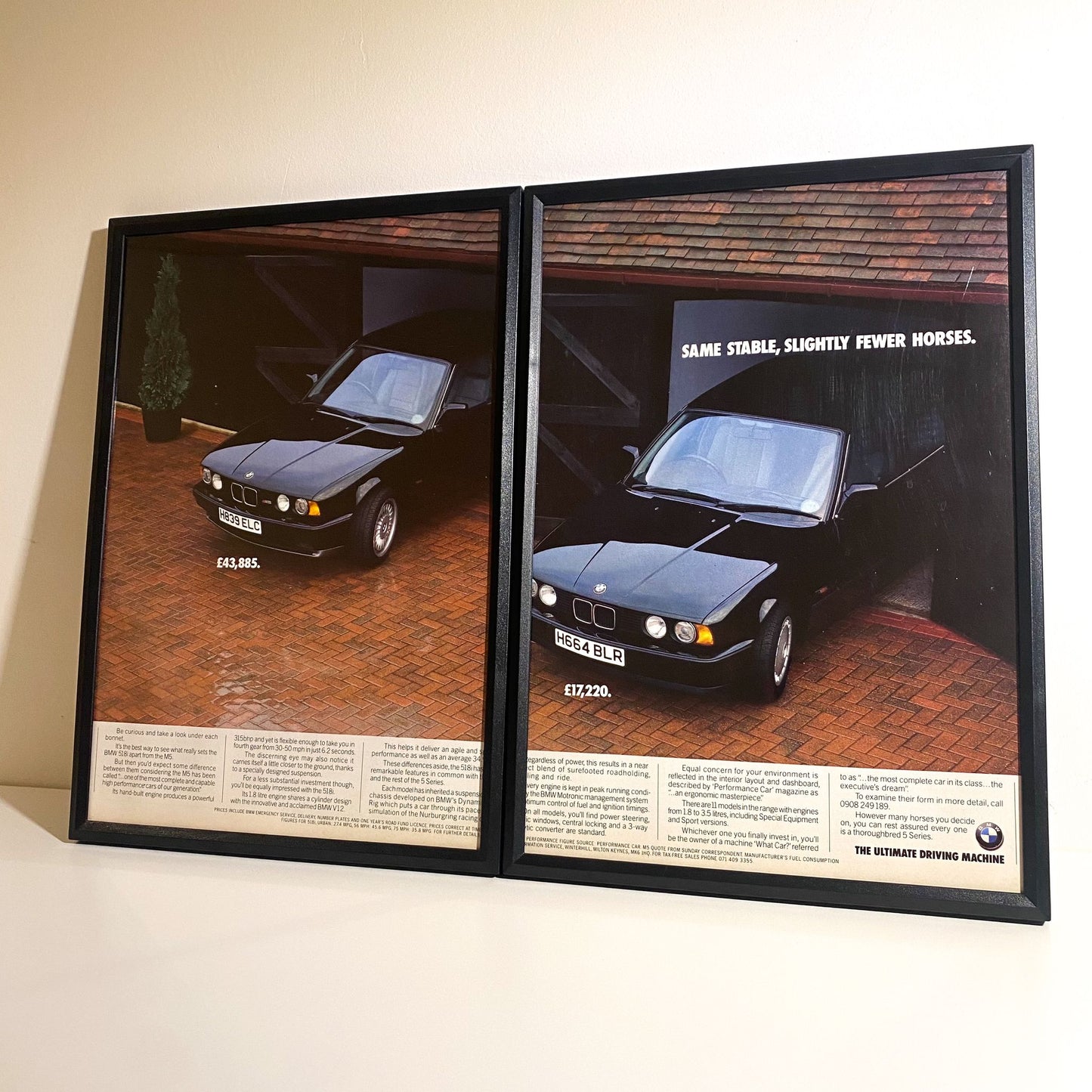 Original 80s BMW E34 M5 Advert