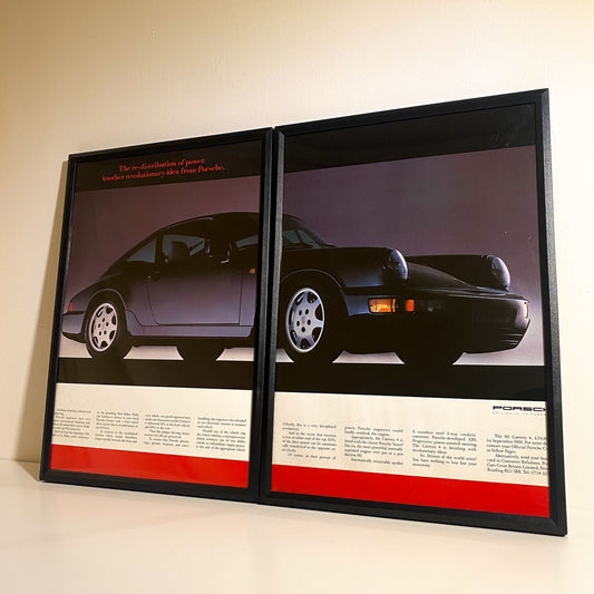 Original 90s Porsche 911 Carrera 4 Advert