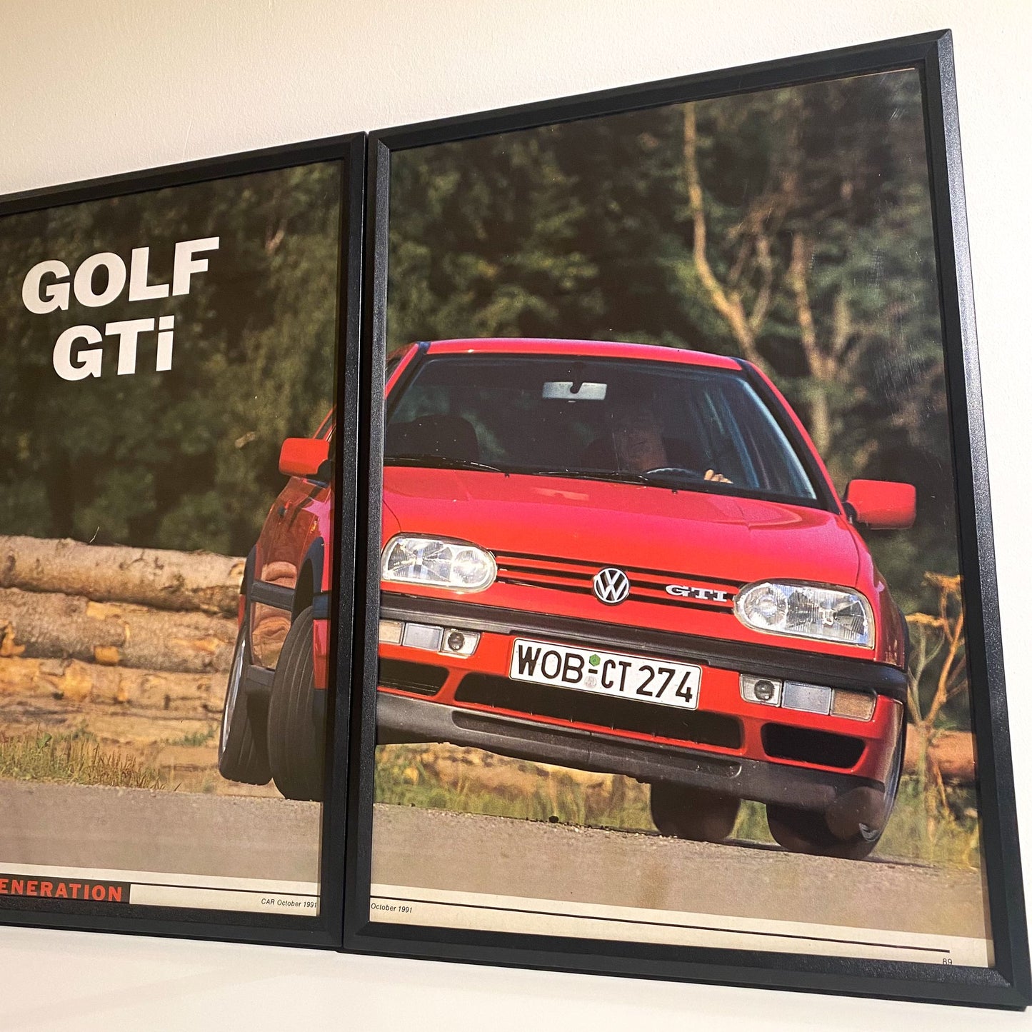 Original 90s Volkswagen Mk3 Golf GTI Advert