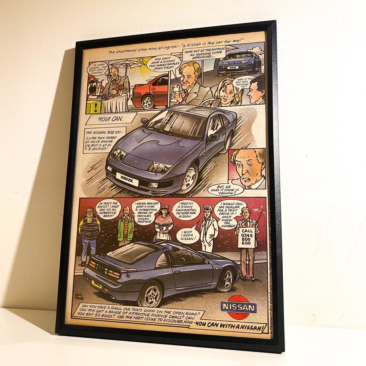 Rare Original 90s Nissan Advert Poster